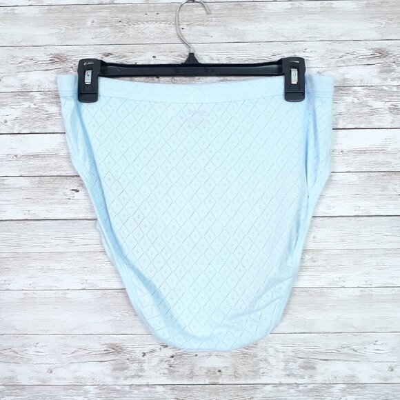 Jockey Womens Panties Size 8 High Cut Brief Underwear Light Blue 764 - Picture 2 of 3